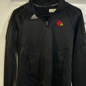 Adidas Louisville Cardinals Black ClimaWarm Jacket